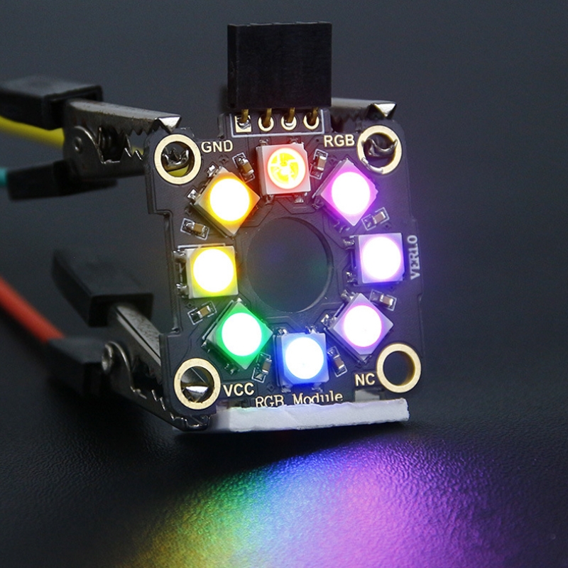 Yahboom 8-bit Full-color RGB Light Ring Module Microbit Raspberry Pi Pico Development Board - Shopkiz.com