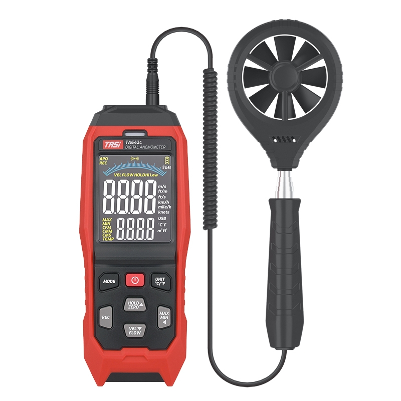 TASI TA642C Portable Digital Wind Speed Meter Air Volume Tester - Shopkiz.com
