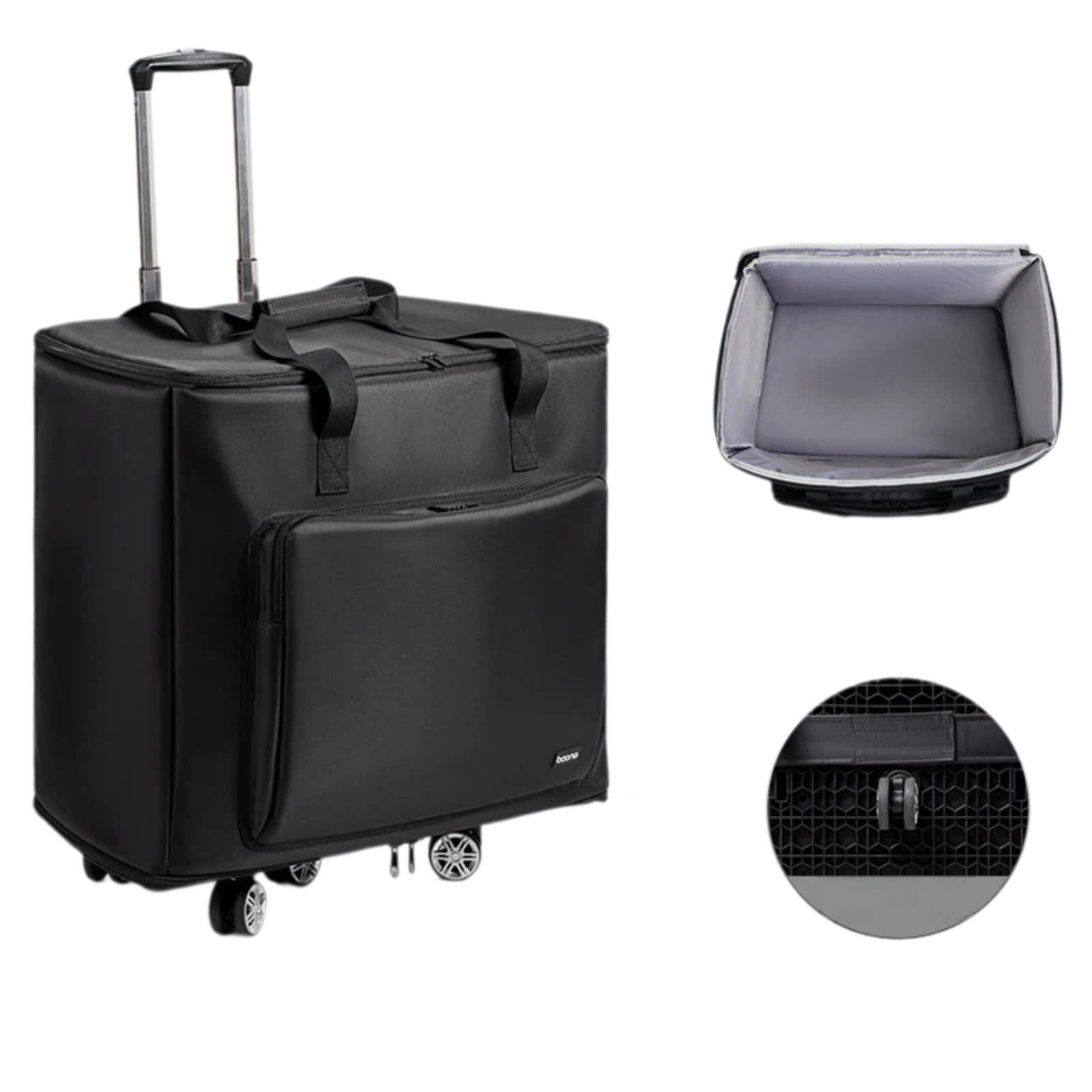 Baona Desktop Computer Host Monitor Keyboard Storage Bag, Specification: Large + Trolley With Swivel Wheels - Shopkiz.com