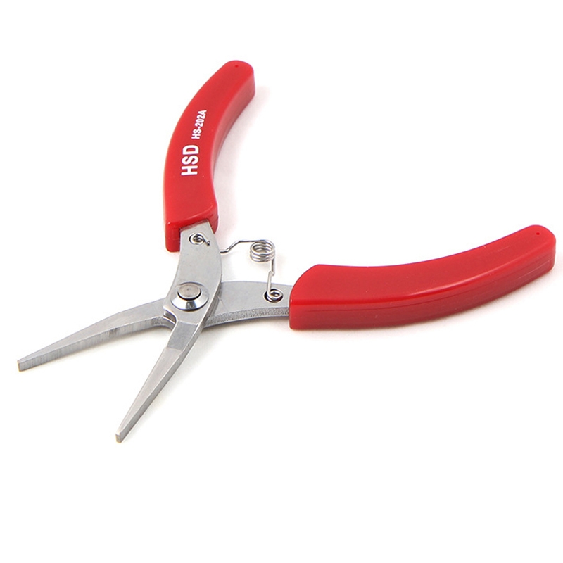 HSD HS-202A Flat Head Stainless Steel Toothless Pointed Nose Plier Pointed Nose Plier - Shopkiz.com