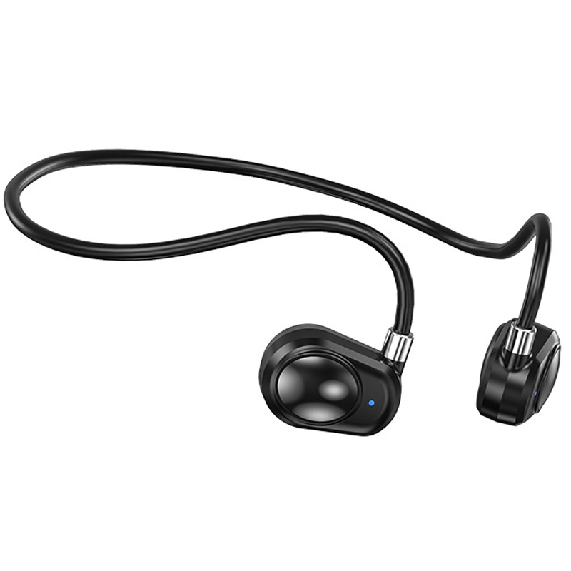 On-Ear Air Conductive Sports Earphones IPX5 Waterproof Noise Canceling Surround Sound(Black) - Shopkiz.com