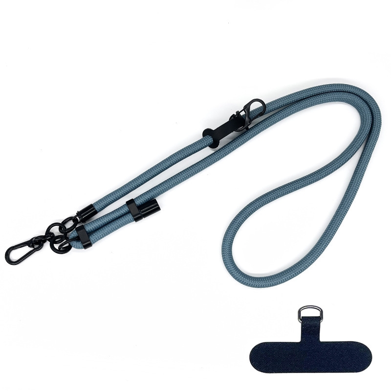 10mm Thick Rope Mobile Phone Anti-Lost Adjustable Lanyard Spacer(Far Peak Blue) - Shopkiz.com