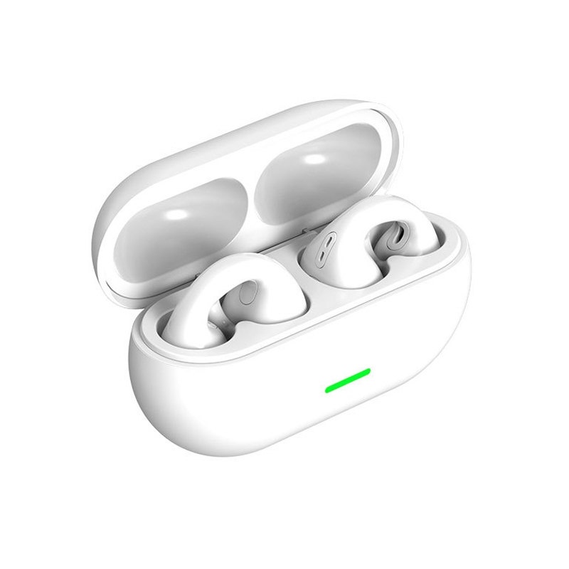 BT12 Wireless Bluetooth Ear Clip Sport Noise Reduction Headphones(White) - Shopkiz.com