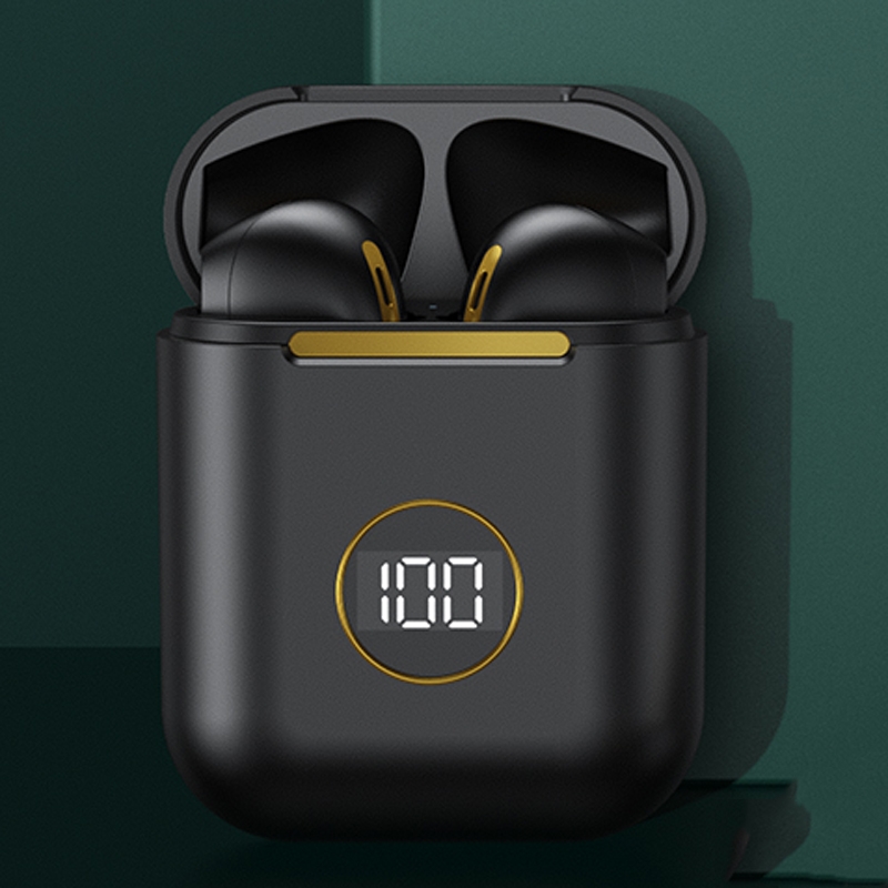 X1 TWS LED Digital Display Wireless Noise Reduction Sport Bluetooth Headphone(Black) - Shopkiz.com