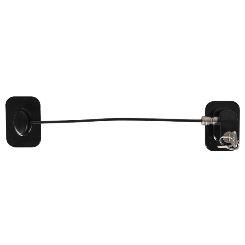 Door And Window Limiters Child Security Anti-Theft Latch With Key(Black) - Shopkiz.com