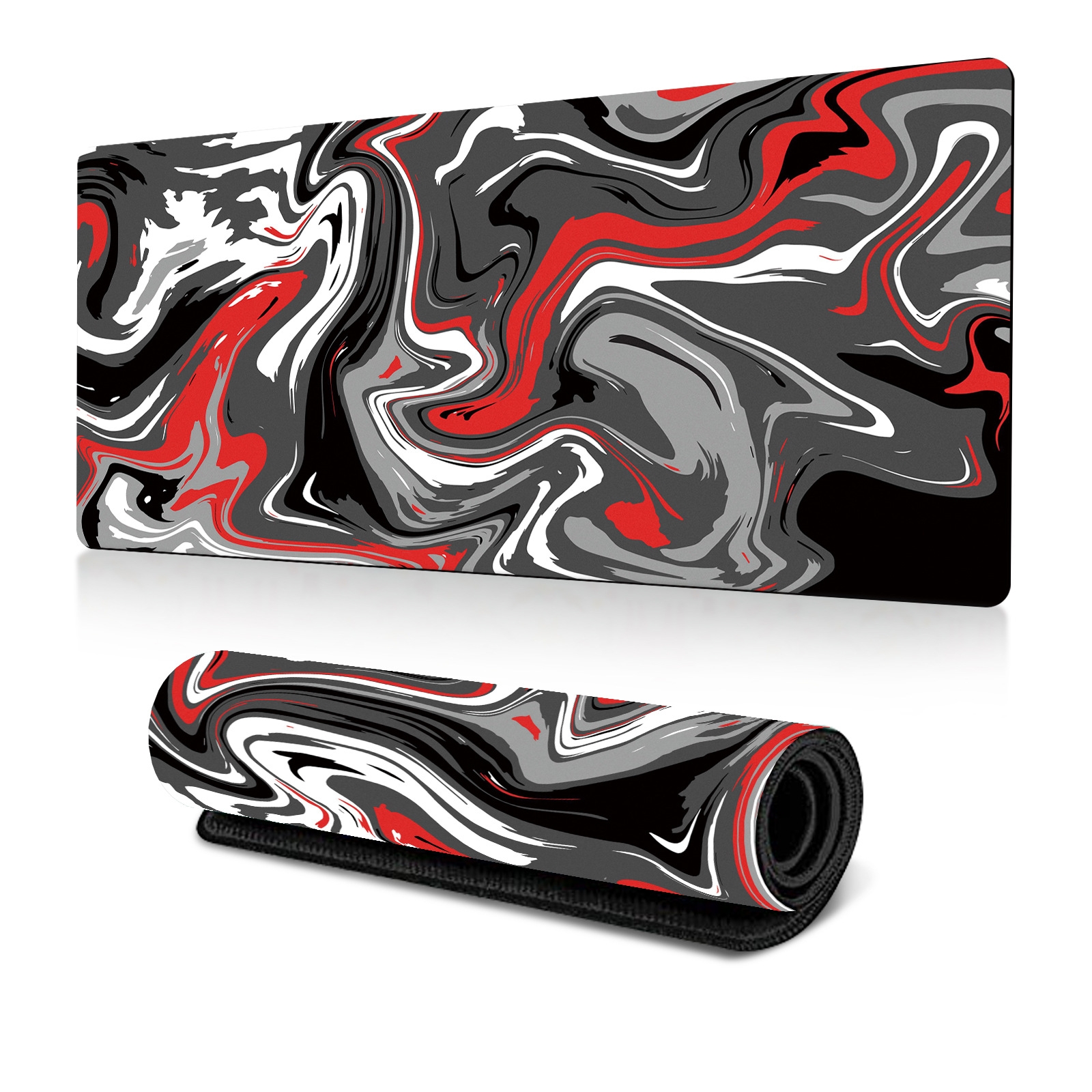 Large Abstract Mouse Pad Gamer Office Computer Desk Mat, Size: 300 x 600 x 2mm(Abstract Fluid 1) - Shopkiz.com