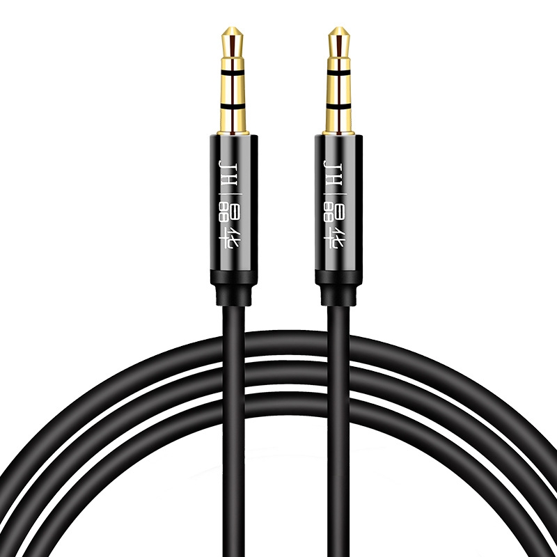 JINGHUA Audio Cable 3.5mm Male To Male AUX Audio Adapter Cable, Size: 1.2m(3 Knots Black) - Shopkiz.com
