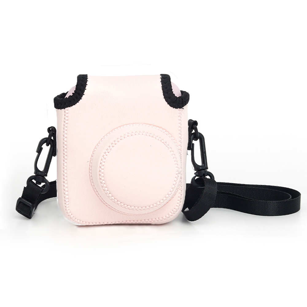 For Polaroid Mini 12 Camera Outdoor Anti-collision Storage Soft Bag(Light Pink) - Shopkiz.com