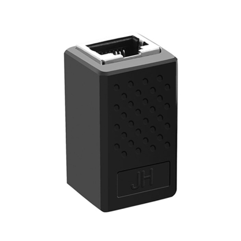 JINGHUA S61 Dual Pass-Through Header Network Cable Butt Connector Extender(Black) - Shopkiz.com
