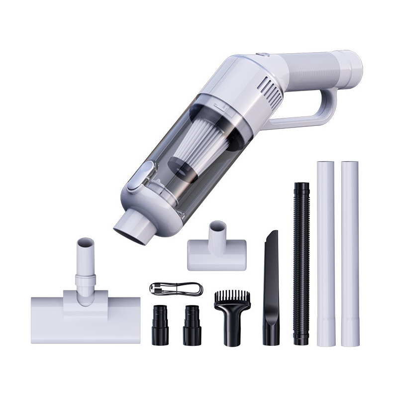 SUITU ST-8005 Cordless Car Handheld Vacuum Cleaner Portable Compact Dust Collector, Model: White 11pcs /Set - Shopkiz.com