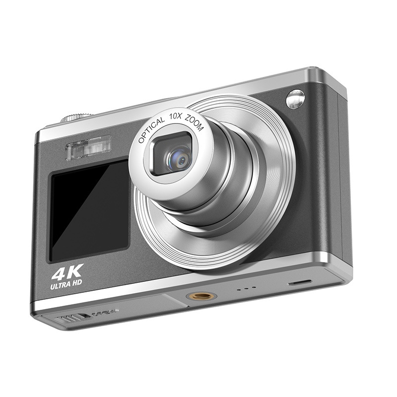 4K HD Optical Zoom Digital Camera 60MP Dual Screen Selfie Camera, No Memory(Black) - Shopkiz.com
