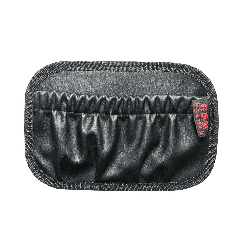 Car Instrument Console Adhesive Net Pocket Storage Hanging Bag, Color: H011 Black Large - Shopkiz.com