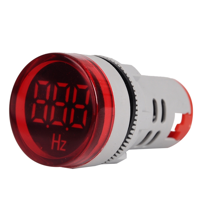 SINOTIMER ST16HZ 20-75Hz AC Frequency 22mm Round Opening LED Digital Signal Indicator Light(01 Red) - Shopkiz.com