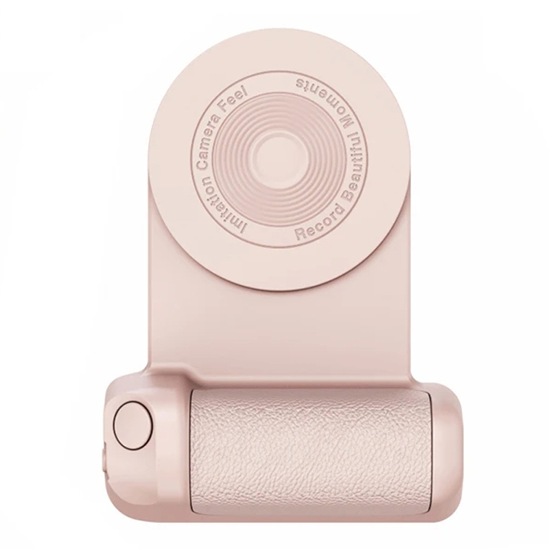 Camera Shape Bluetooth Magnetic Rotating Photo Handle Desktop Stand, Color: Pink Basic Model - Shopkiz.com