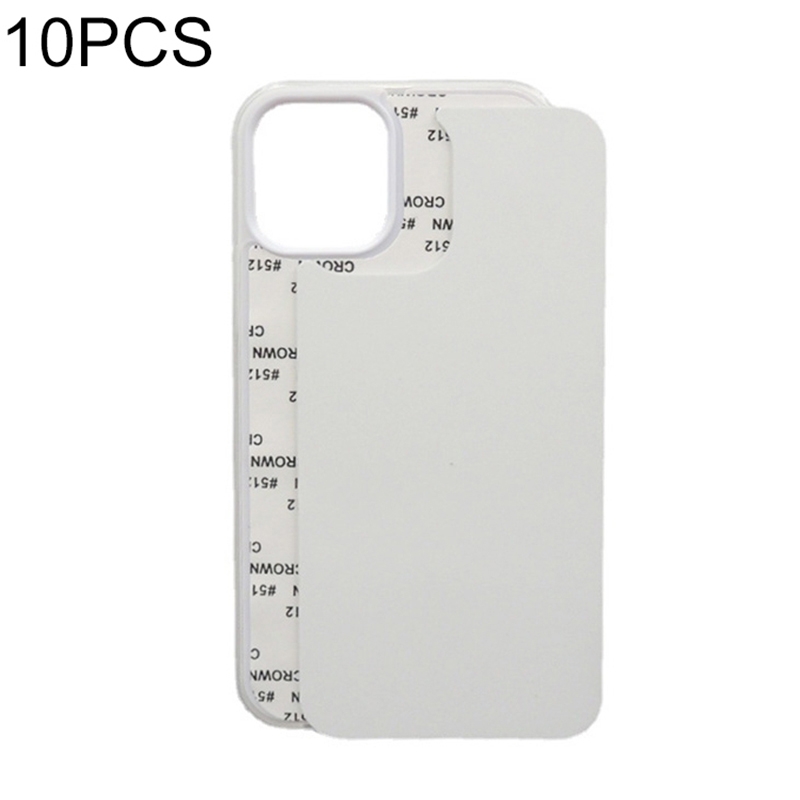 For iPhone 15 Plus 10PCS 2D Blank Sublimation Phone Case(Transparent) - Shopkiz.com