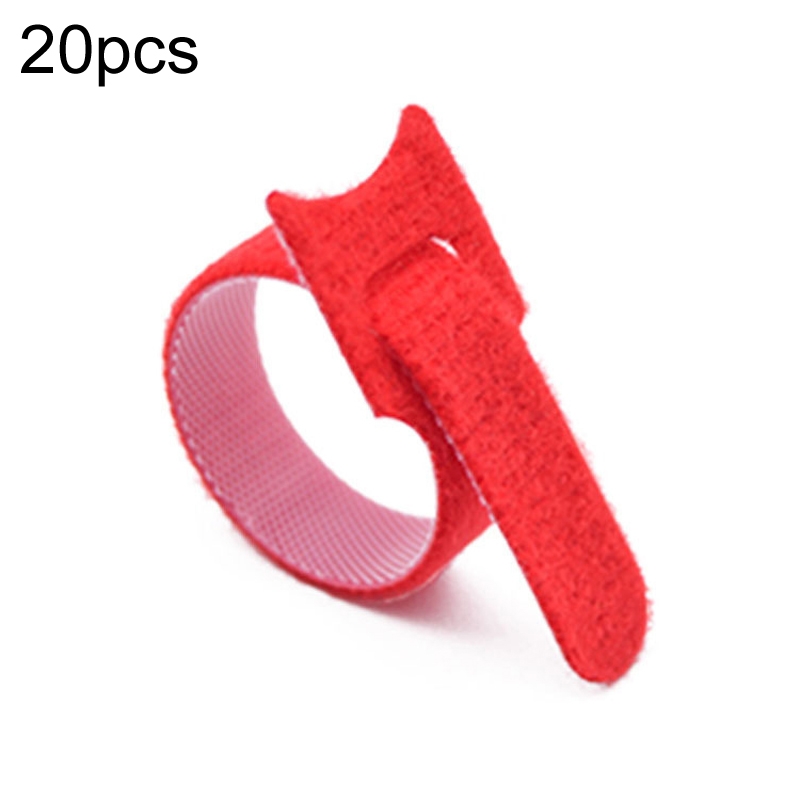 20pcs Nylon Fixed Packing Tying Strap Data Cable Storage Bundle, Model: 12 x 200mm Red - Shopkiz.com