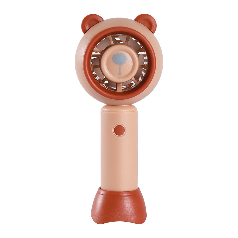 USB Handheld Fan Mini Portable Desktop Cute Cartoon Fan(Brown Bear) - Shopkiz.com