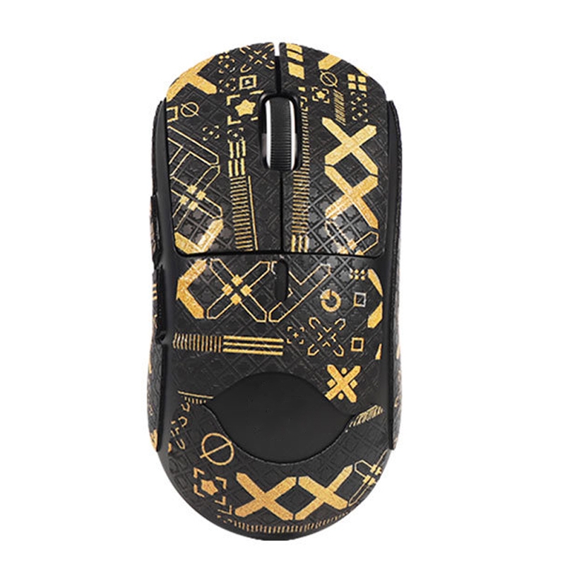 For Logitech GPW 2-Generation Mouse Anti-Slip Stickers Absorb Sweat Paste, Color: Black Gold Fully Surround - Shopkiz.com