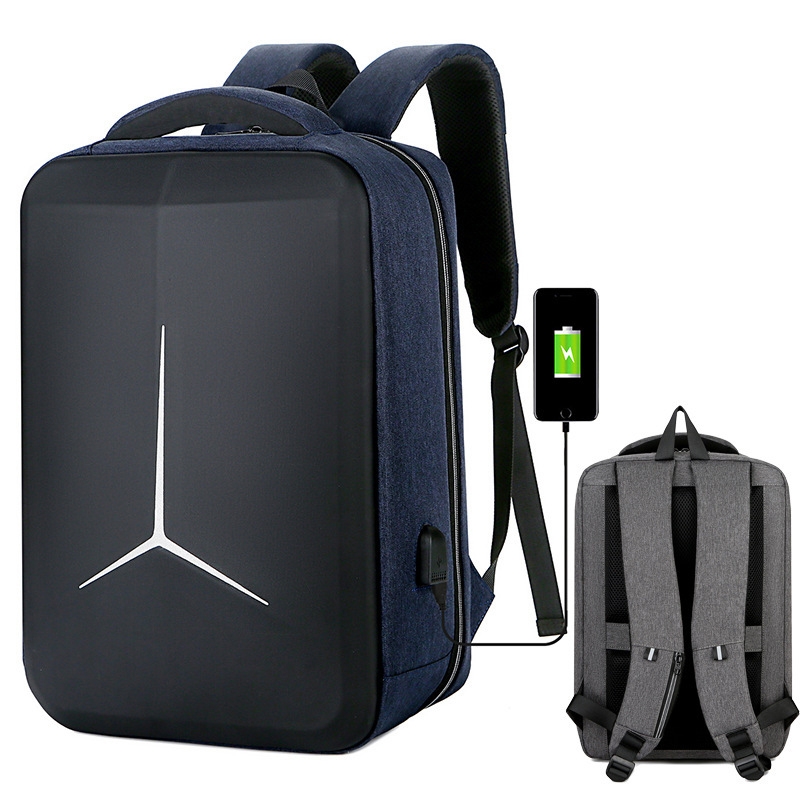 17 inch Multifunctional Waterproof Business Sports Laptop Backpack with USB Port(Navy Blue) - Shopkiz.com