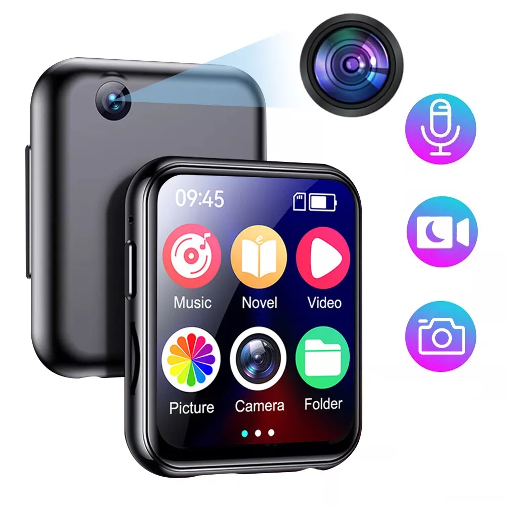 A30  MP3 Player With FHD 720P Digital Camera Bluetooth 5.4 Lossless Sound Audio Player 16GB - Shopkiz.com