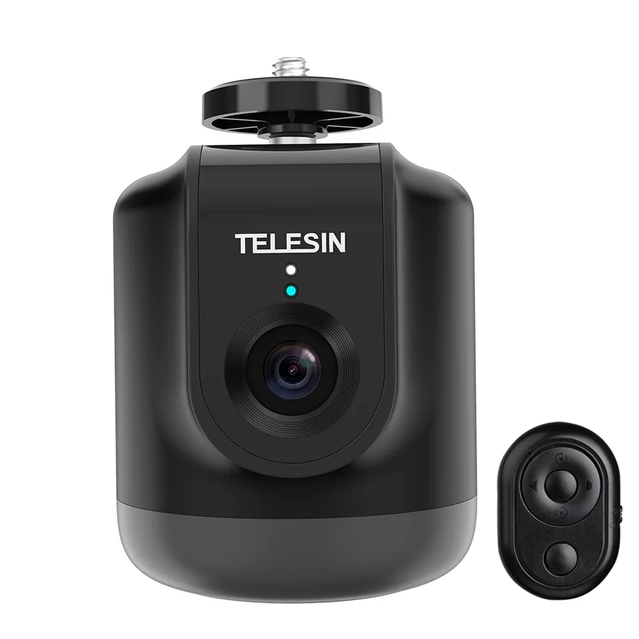 TELESIN TE-GPYT-001 360 Degree Intelligent Follow Gimbal Tracking Camera AI Face Recognition(Black) - Shopkiz.com