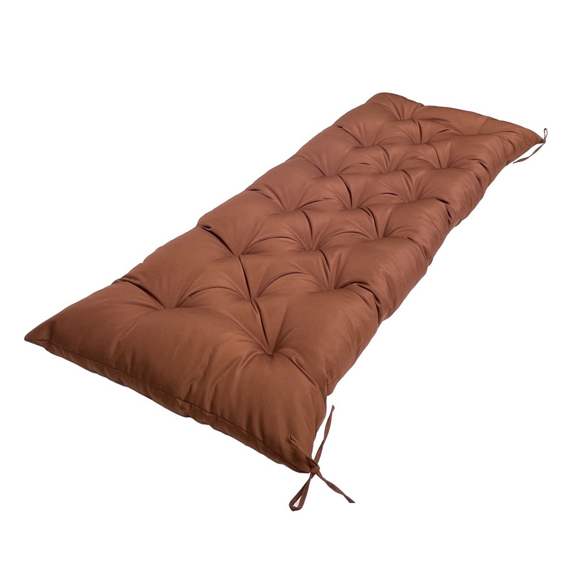 150x50x8cm Outdoor Bench Waterproof Sunscreen Thickened Soft Cushion(Deep Coffee) - Shopkiz.com