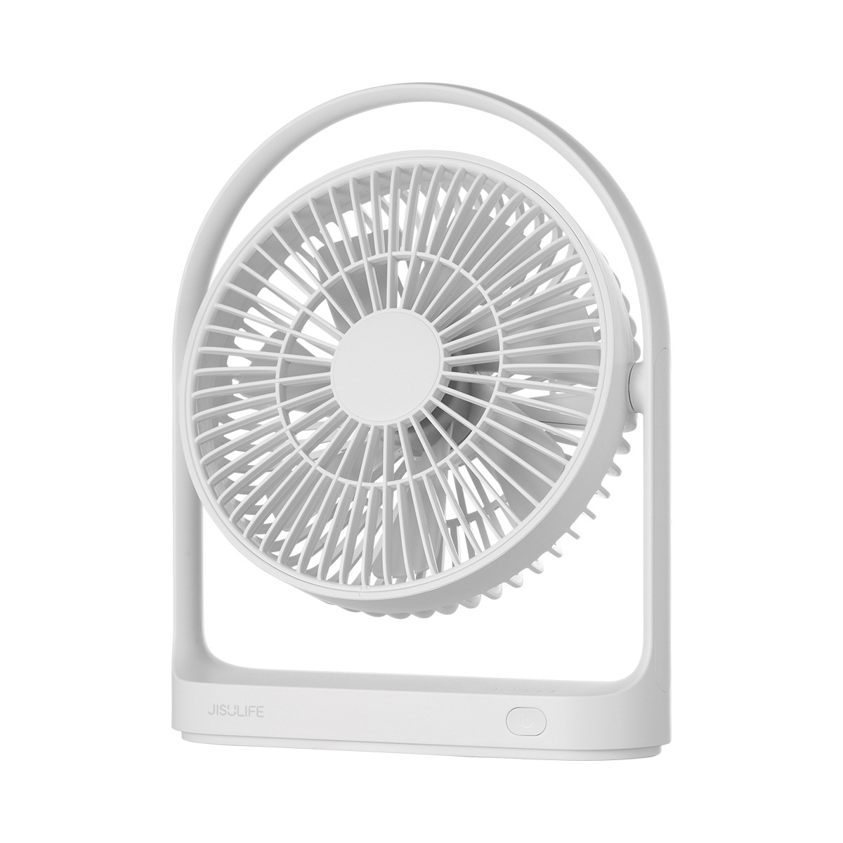JisuLife FA19 4000mAh Wireless Rechargeable Desktop Mini Fan Silent Portable Fan(White) - Shopkiz.com