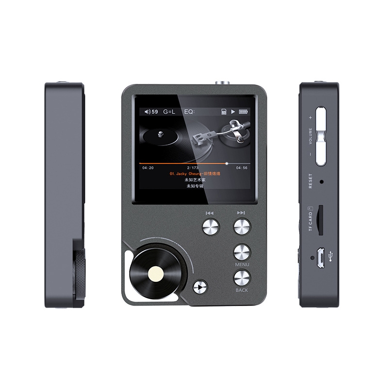Without TF Card HIFI Lossless DSD256 Music Player Sports MP3(Silver Gray) - Shopkiz.com