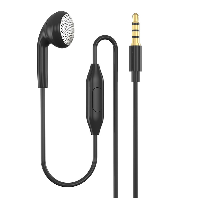 Single Side Subwoofer Wired Earphone, Style: 3.5mm With Mic Straight Head 120cm - Shopkiz.com