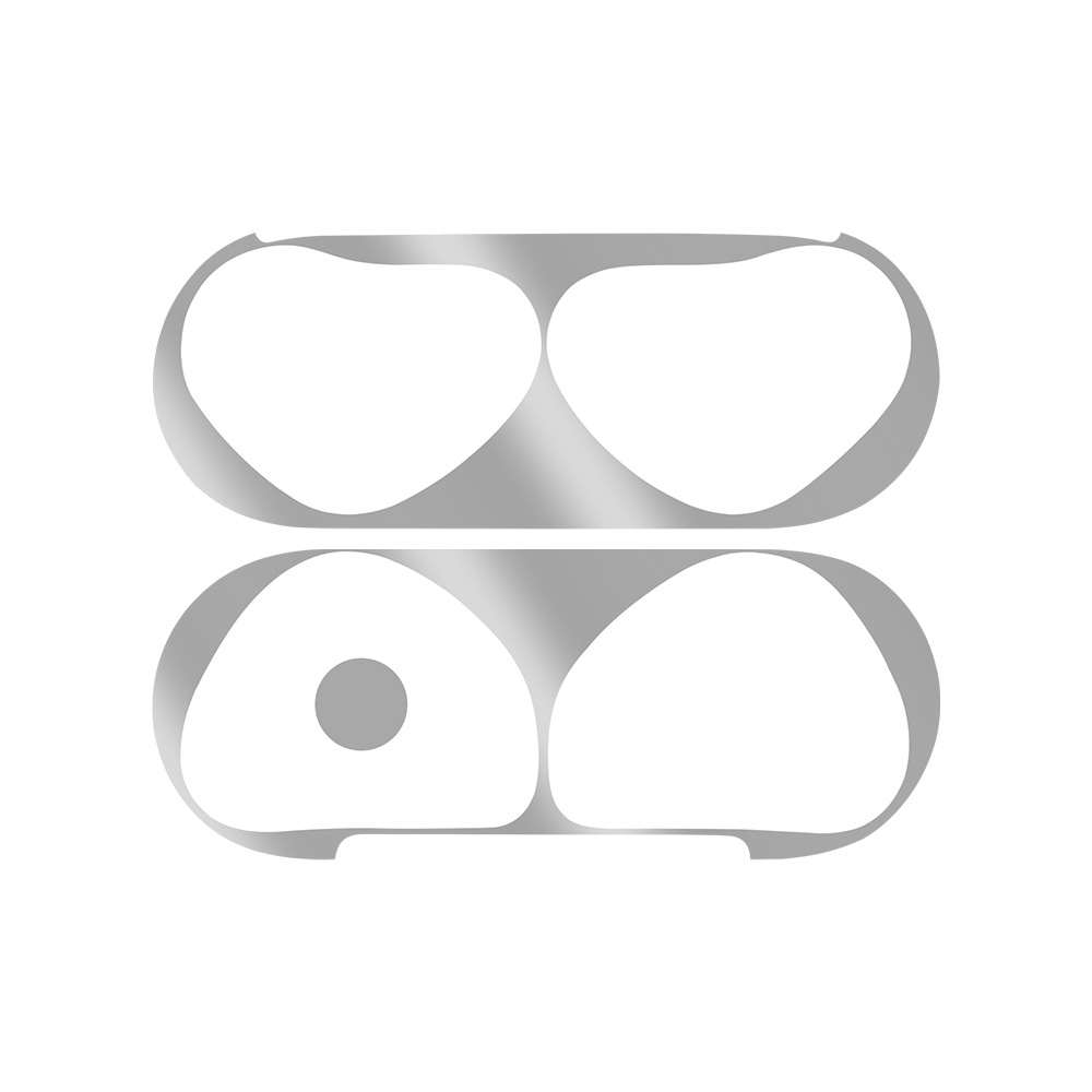 For Apple AirPods 4 Metal Sticker Case(White) - Shopkiz.com