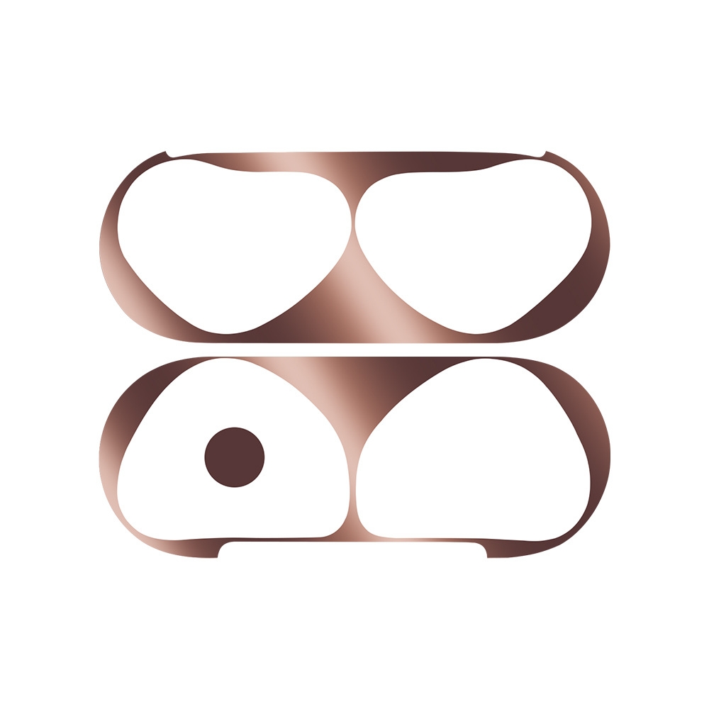 For Apple AirPods 4 Metal Sticker Case(Rose Gold) - Shopkiz.com