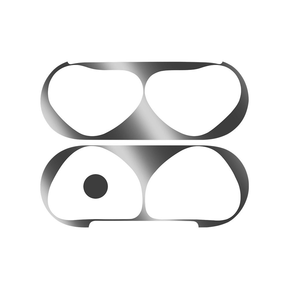 For Apple AirPods 4 Metal Sticker Case(Silver) - Shopkiz.com