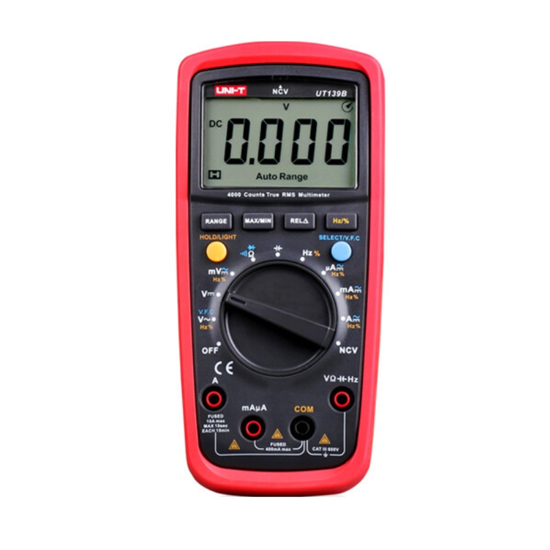 UNI-T True RMS Backlight Large Screen Anti-Burn 3999 Digital Multimeter, Model: UT139B - Shopkiz.com