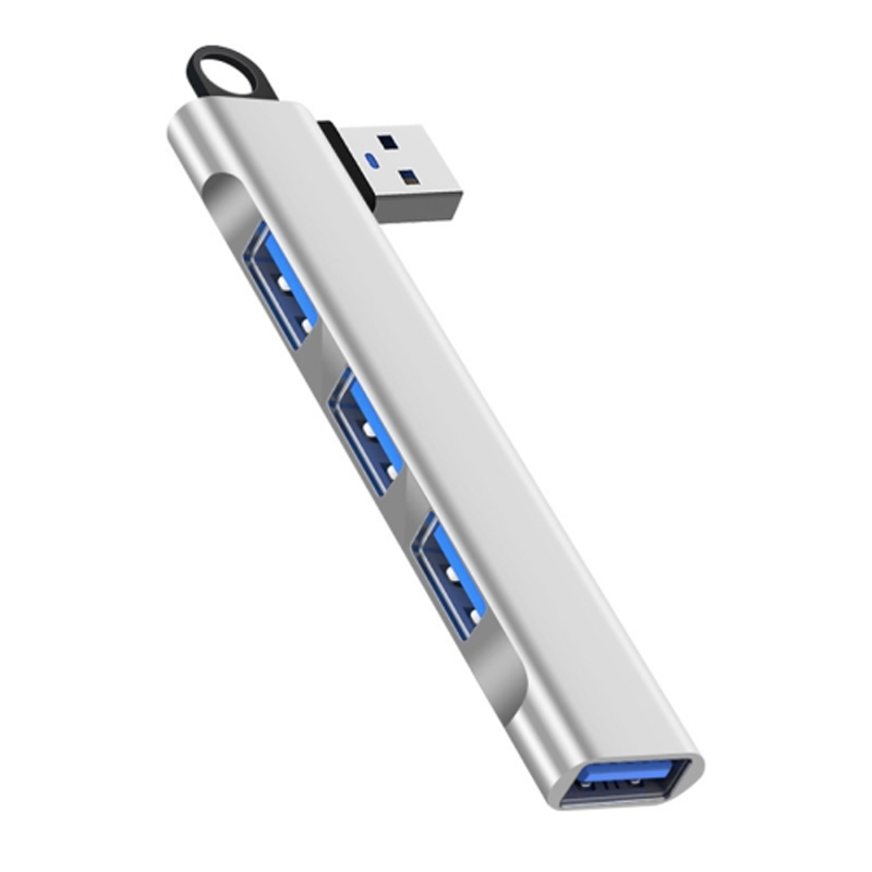 Side Plug Wireless Docking Station 4 In 1 Multifunctional Computer Cable Hubs, Port: USB 3.0 Silver - Shopkiz.com