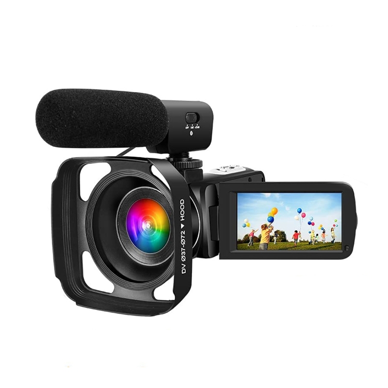 4K Digital Video Camera 3 Inch IPS Touch Screen 56MP 18X Digital Zoom WiFi Camcorder, Spec: Set 2 - Shopkiz.com