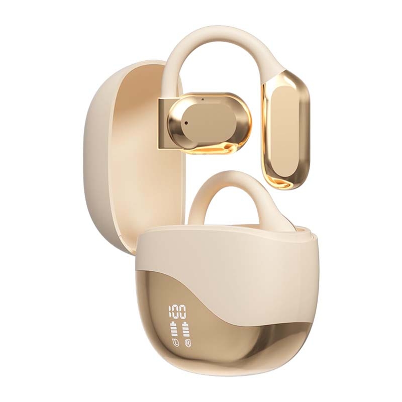 M62 Open-Ear Bone Conduction Long Life OWS Wireless Bluetooth Earphones(Gold) - Shopkiz.com