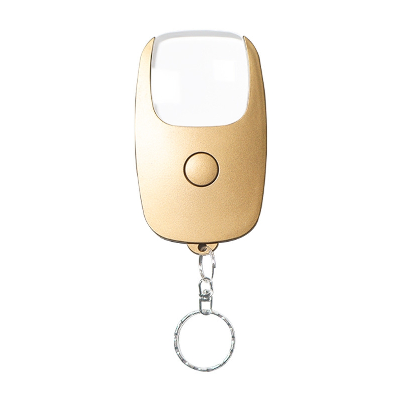 5x Magnifying Glass with Light & Keychain Rechargeable Magnifier for Elderly Reading(Golden) - Shopkiz.com