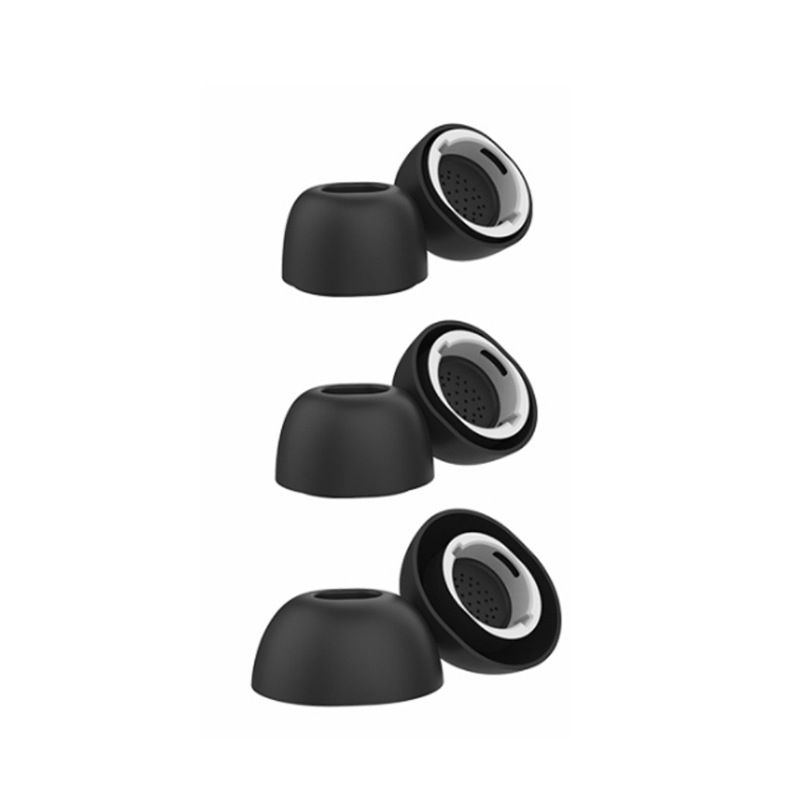 For Samsung Galaxy Buds3 Pro AhaStyle WG173 Earphone Silicone Earbuds, Size: S+M+L(Black) - Shopkiz.com