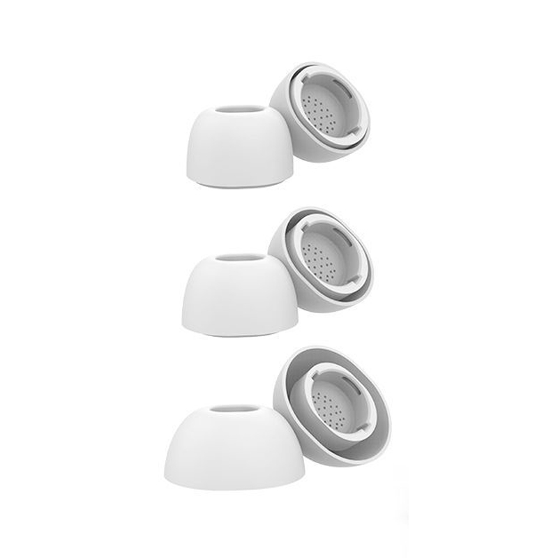 For Samsung Galaxy Buds3 Pro AhaStyle WG173 Earphone Silicone Earbuds, Size: S+M+L(White) - Shopkiz.com
