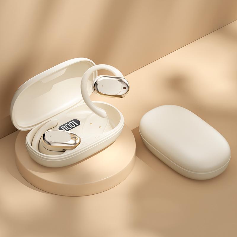 Bone Conduction Wireless Noise Reduction On-Ear Bluetooth Earphones(Skin Color) - Shopkiz.com
