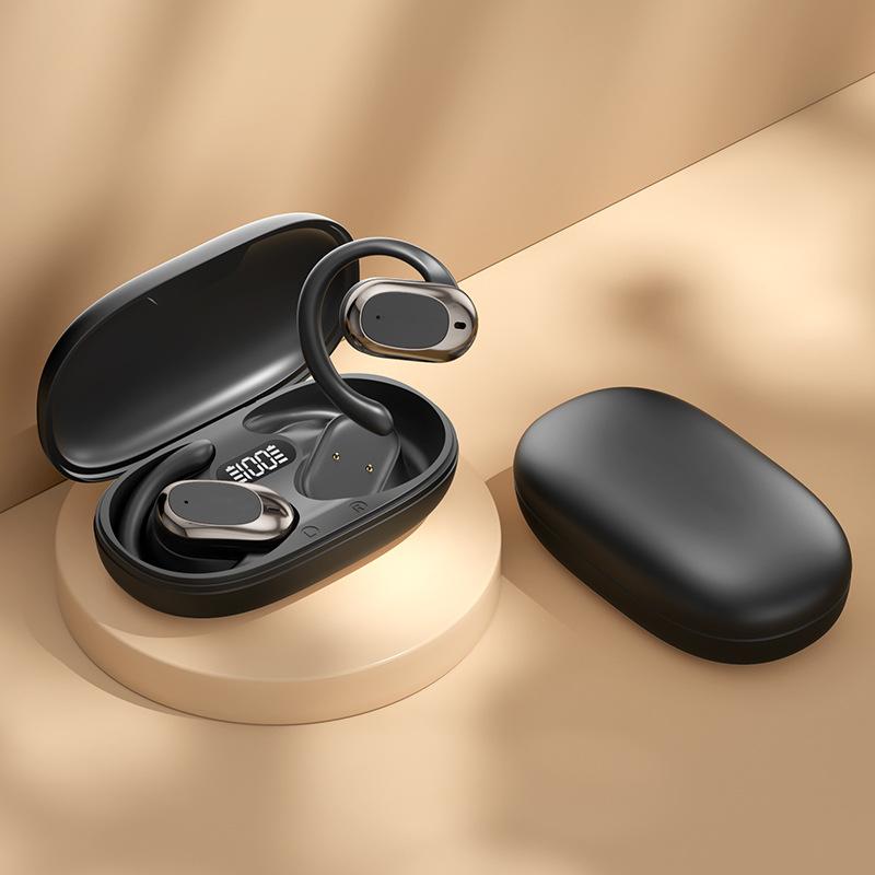 Bone Conduction Wireless Noise Reduction On-Ear Bluetooth Earphones(Black) - Shopkiz.com