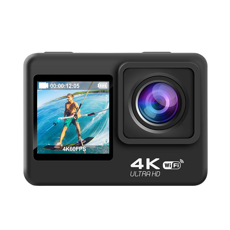 WIFI Wide-angle EIS Anti-shake Touch Color Dual-screen Remote Control Video Sports Camera(Q60TR) - Shopkiz.com