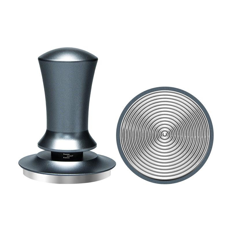 Scale Horizontal Constant Pressure Coffee Grinder Stretching Powder Press Hammer, Style: Silver Blue Thread(51mm) - Shopkiz.com