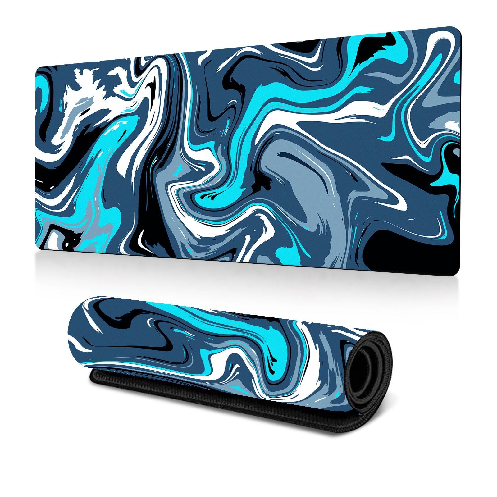 Large Abstract Mouse Pad Gamer Office Computer Desk Mat, Size: 300x600x2mm(Abstract Fluid 9) - Shopkiz.com