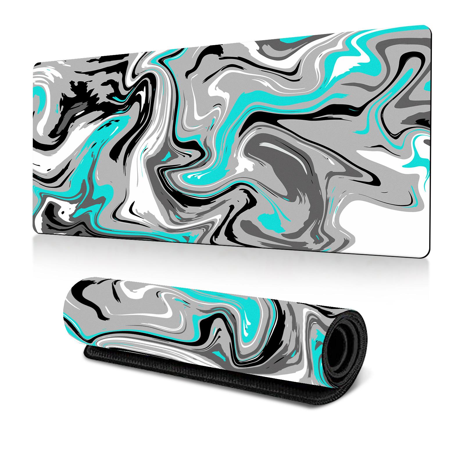 Large Abstract Mouse Pad Gamer Office Computer Desk Mat, Size: 300x700x2mm(Abstract Fluid 15) - Shopkiz.com