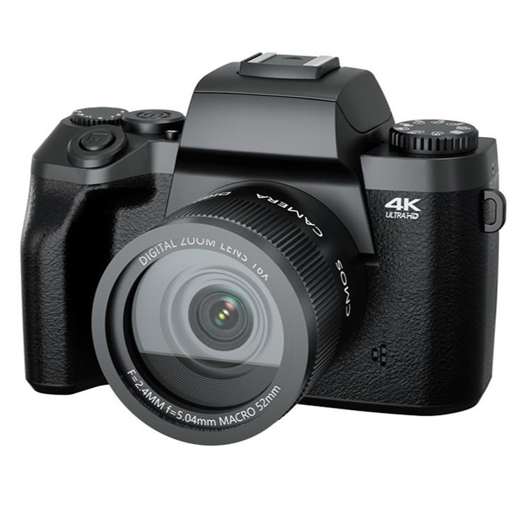 FSD-W5 4-Inch Touch Screen WiFi Transmission 4K HD Digital Camera Student Photo SLR(Black) - Shopkiz.com