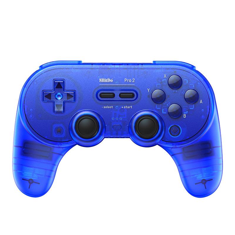 8BitDo Pro2 Retro Hall Edition Translucent Bluetooth With Back Button Multi-Platform Gamepad(Blue)