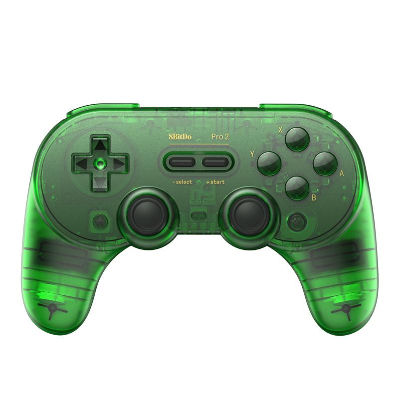 8BitDo Pro2 Retro Hall Edition Translucent Bluetooth With Back Button Multi-Platform Gamepad(Green)