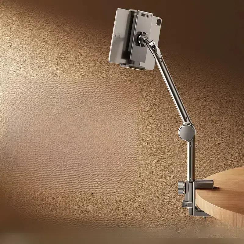 2-section Cantilever Phone Tablet Desk Bedside Stand With Foldable Metal Arm For 4-10.2inch - Shopkiz.com