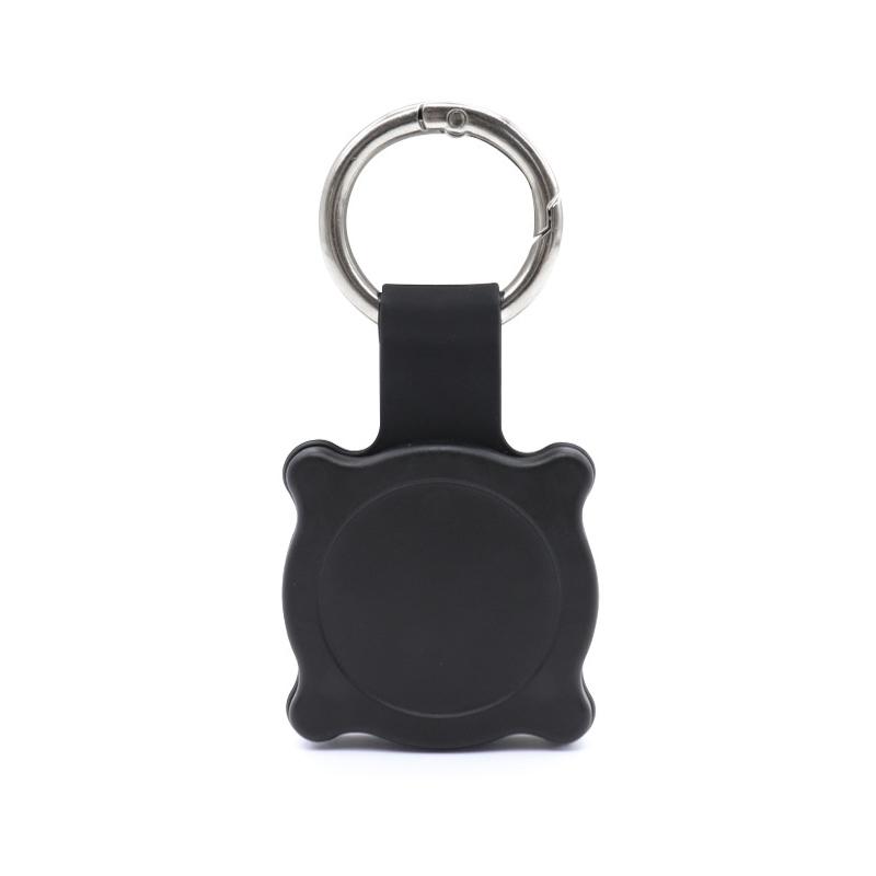 For AirTag 2nd Gen / AirTag 1st Gen Tracker Protective Case Full Cover Waterproof Locator Keychain Model Protective Case(Black) - Shopkiz.com